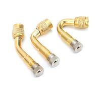 ACOGEDO Rallonge de Valve de Pneu en Laiton 90° 135° 45° Adaptateur d'extension de Tige de Valve pour Voiture Moto VéloOr et Degrés 90 sont en Caoutchouc Trois 3 Pièces et équipés de de Pneu Degrés