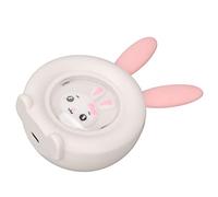 ACOGEDO Réchauffeur de Main électrique de Lapin avec 2 Engrenages de Température, Chauffage de Poche Rechargeable de Chauffage Rapide, Batterie de 1800mAh, Conception Rose Portable Mignonne avec