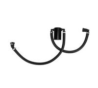 ACOGEDO Réservoir de Récupération d'huile de 3 Oz, Filtre à Mailles Fines, Réservoir de Séparateur d'huile à Air en Alliage 'Aluminium Robuste pour Véhicule sur PCV, Facile à Inclure Le Loquet,