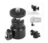 ACOGEDO Rotule Rotative à 360 ° / Support de Montage à 4 Vis pour Caméscope Durable Assez Long BallheadCamera BallheadCamera MountBall HeadCamera (Black)