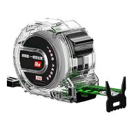 ACOGEDO Ruban à Mesurer Rétractable en Acier Inoxydable galvanisé épais, Outil de Travail du Bois de Haute Précision avec étui Transparent 10 M / 32,8 Pieds Durable et Non en Acier à la Conception