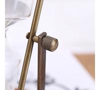 ACOGEDO SablierSabliersSand TimerHourglass DecorSand Timer Decor 15 Minutes en Métal Rotatif Sable Verre Minuterie Horloge, Élégant Sablier De Ass Table Ornement Décor À La Maison