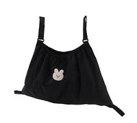 ACOGEDO Sac de Poussette élastique de Grande capacité, Poussette en Nylon déchiré pour Portefeuille à Couches Little Bunny Facile et à Utiliser Quand il Est Organisateur de Sac de (lapin noir)