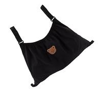 ACOGEDO Sac de Poussette élastique de Grande capacité, Poussette en Nylon déchiré pour Portefeuille à Couches Little Bunny Facile et à Utiliser Quand il Est Organisateur de Sac de (Ours noir)