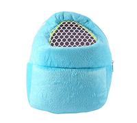 ACOGEDO Sac de Transport pour Petits Animaux - Sac de Voyage pour Hamsters, Hérissons et Plus avec Sangle (Blue)