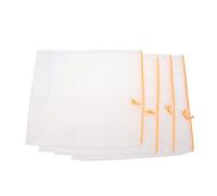 ACOGEDO Sacs Filtrants en Maille de Nylon, 4 Pièces, Réutilisables et Lavables avec Cordon Réglable pour le Miel et le Vin, Seau de 5 Gallons, Sacs de Filtre à Mailles Fines