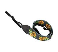 ACOGEDO Sangle d'épaule pour Appareil Photo Sangle d'Appareil Photo Tournesol Ethnique Vintage à la Mode Style Ethnique avec Fa 'épaule pour PhotoSangle ' PhotoSangle ' pour Tournesol