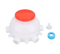 ACOGEDO Seau d'alimentation pour Agneaux avec 6 Tétines - Mangeoire pour Porcelets et Biberon d'allaitement de 2,5 L pour Jeunes Animaux