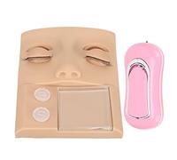 ACOGEDO Silicone False Face Ensemble avec une Fonction de Greffe de Cils - 3 en 1 Kit de Visage de Pratique Professionnelle pour une Simulation Cutanée Réaliste, Taille Compacte pour une Utilisation