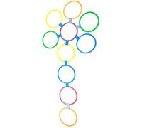 ACOGEDO Speed Rings Hoops for Kids Outdoor Sports Training - 29 Cm de Dia, Aide à l'entraînement coloré pour la Maternelle, Plastique Léger Durable, Ensemble de 10