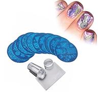 ACOGEDO Stamper Stamper Ensemble pour la Décoration de Bricolage de Nail Art Français - Kit d'estampage à Ongles avec Bûcher en Silicone de Haute qualité et Grattoir en Silicone pour un Transfert