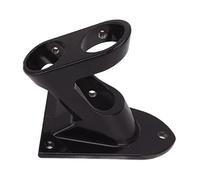 ACOGEDO Support de Mât de Drapeau en Alliage d'Aluminium, Double Trou, Antirouille, épais, Robuste, pour l'extérieur, Alliage Noir et Résistant et Double Support en Aluminium Durable Long (Black)