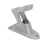 ACOGEDO Support de Mât de Drapeau en Alliage d'Aluminium, Double Trou, Antirouille, épais, Robuste, pour l'extérieur, Alliage Noir et Résistant et Double Support en Aluminium Durable Long (Silver)