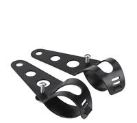 ACOGEDO Support de Montage de Phare de Moto 35-43mm, Kit de Serrage de Tube de Fourche Noir pour Chopper Cafe Racer, Oxydation pour Durable, Son Fer Antirouille, Construit Améliorant la Corrosion,