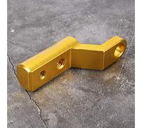 ACOGEDO Support de Montage d'extension de Base de Rétroviseur Crochets Support de pour Motos 2 pour Pas de Placage de Voiture de Motos 1 la Plupart et Haute et et MotorcyclesScooterRearview (Gold)