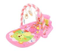 ACOGEDO Tapis de Gymnastique avec Lumière Musicale et Motif Animal de Dessin animé Rose pour Tout-petits, Tapis de Piano pour bébé, Toucher des Yeux, Promouvoir l'identification, le Jeu Visuel, le