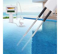 ACOGEDO Testeur de Chlore Résiduel Portable, Compteur de Détection de la qualité de l'eau pour Piscine, Spa, Outil de Test de l'eau Simple à Excellente CL2 pour Un Test Complet du PH, Outil de