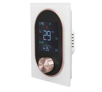ACOGEDO Thermostat Couleur Intelligent LCD Bouton Programmable de Contrôle écran Tactile Thermostat de Chauffage électrique avec Application pour Maison Hôtel Bureau AC 95 V à 240 V Blanc Modèle (#4)