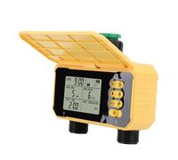 ACOGEDO Timer de L'arrosage Solaire Double Sortie Réglage Réversible Système D'arrosage Automatique Contrôleur D'irrigation pour Divers Environnements Extérieurs