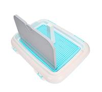 ACOGEDO Toilettes de Formation pour Chiens Premium avec Mur simulé pour Chiens et Chats Mâles - Puppy Potty Puppy Potty Matière de qualité, Noir, Idéal pour Les Petits de Moins de 15 Livres (Blue)