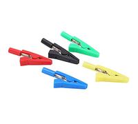 ACOGEDO U16 Pince à Queue de 2 Mm avec Aiguille Rouge Jaune Vert Bleu Pince Isolée Exquise et Est dans un Clamp/Holder IsoléPince de Test IsoléePince CrocodilePince de Test électriqueTest