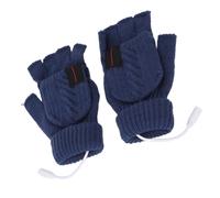 ACOGEDO USB Chauffants Chauffants avec Puce de Chauffage Double Face pour la Chaleur Hivernale des Femmes, en Tricot Bleu à la Mode pour Soulagement de l'arthrite