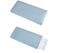 Acogedor Étui de clavier ultra fin en cuir PU pour clavier Magic Keyboard 2, clavier non inclus, 30 x 14 x 1 cm (bleu clair)
