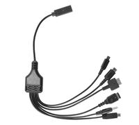 ACOLY Câble de Charge 6 en 1 de Type C pour Consoles Portables, Chargeur Multi-appareils Portable DS Lite DSi 3DS 2DS XL WII U GBA SP PSP PS Vita