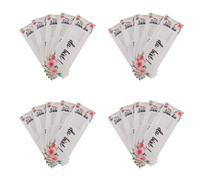 ACOLY Lot de 20 pochettes en feutre pour emballage de chocolat, « Content que tu sois là », pour mariage, anniversaire, Noël, sans chocolat