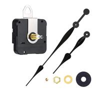 ACOLY Mécanisme de Mouvement à Quartz Silencieux à Couple élevé et à Longues Aiguilles, kit de réparation DIY pour Grandes horloges murales de 60 à 68 cm (Noir)