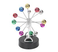 ACOLY Pendule Newton Cradle, balance mobile perpétuelle, grande roue, décoration de bureau, balance scientifique solaire planétaire avec chargement USB