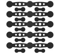 ACOMTUO 15 Pièces Boucle Magnétique en,Boucles Magnétiques en Silicone,Silicone Aimant Air Fryer,Aimants d'air Fryer pour Doublures en Papier Parchemin (Noir)
