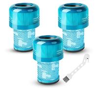ACOMTUO 3 Filtres pour Aspirateur Dyson V12 Detect Slim, Filtre Dyson v12 Detect Slim Absolute avec Brosse de Nettoyage, Filtre Dyson V12, Absolute Extra/Total Clean/Fluffy
