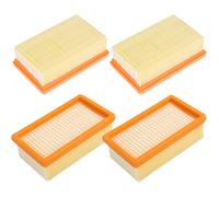 ACOMTUO 4 Pièces Filtre Remplacement pour Kärcher MV4 MV5 MV6,Filtres Plissés Plats pour Kärcher MV4 MV5 MV6,Filtres Aspirateur pour MV4 MV5 MV6