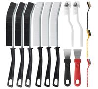 ACOMTUO Brosse Salle de Bain Nettoyage, 13 Pièces Brosse de Nettoyage Interstices, Brosses à Joint Crevasses à Poils Durs, Brosses Nettoyage pour Cuisinière, Joint Carrelage, Salle de Bain