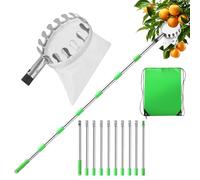 ACOMTUO Cueille-Fruits, cueille-Pommes, cueille-Fruits 4 m, Facile à Monter, cueille-Fruits, cueille-Cerises pour poires, Agrumes, Oranges, diamètre 16 cm