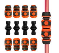 ACOMTUO Kit de raccords de tuyaux, 15 raccords de 1/2 Pouce (13 mm) avec raccords, raccords pour tuyaux d'arrosage et Buses d'arrosage