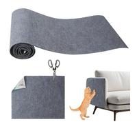 ACOMTUO Protection Canape Chat Anti Griffe, 200 x 40 cm Protection Canape Chat, Auto-Adhésif Griffoir pour Chats Griffoir pour Facile à Couper,Meubles,Murs,Sisal et Moquette (Gris)