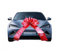 ACONDE Grand nœud Rouge, Grand Nœud de Voiture, Nœud de Voiture Géant, (23 Pouces Joyeux Anniversaire), pour Voiture Vélo Noël Super Cadeau Fête de Mariage Célébration