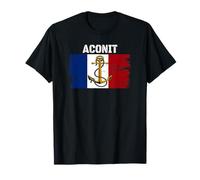 Aconit D609 Frégate Navire De Guerre Père Grand-père Vétéran T-Shirt