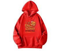 aCookieGod Merch Sweat à capuche unisexe à manches longues avec inscription « Dip Your Cookies In This Milk », Rouge, 3XL