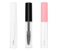 Acooruiteng Brosse à cils avec récipient 5 ml - Bouteille de mascara vide réutilisable - Récipient portable - Tube de mascara (3 pièces)