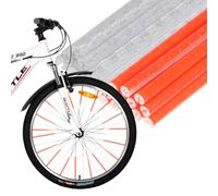 Acooruiteng Lot de 24 réflecteurs de vélo - Visibilité à 360° - Réflecteurs de rayons de vélo - Clips réfléchissants pour vélo de nuit - Convient à tous les vélos standard