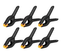 Acooruiteng Lot de 6 pinces à ressort de 8,9 cm - Pinces à ressort en nylon robuste - Mini pinces à ressort - Pinces à ressort en plastique pour projets de bricolage, studios photo, arrière-plan photo