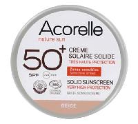Acorelle Crème Solaire Solide Beige SPF50+ Protection 20 g