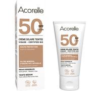 Acorelle Crème Solaire Teintée IP50 Visage Médium Bio Tube 50ml