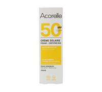 Acorelle Crème Solaire Visage Bio SPF50 - Haute protection, Waterproof, 50 ml