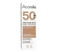 Acorelle Crème Solaire Teintée IP50 Visage Médium Bio Tube 50ml
