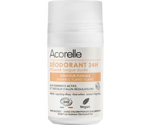 Acorelle Déodorant Roll-On 24h Efficacité Longue Durée Douceur Florale Bio 50ml