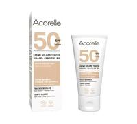 Acorelle Crème Solaire Teintée IP50 Visage Clair Bio Tube 50ml